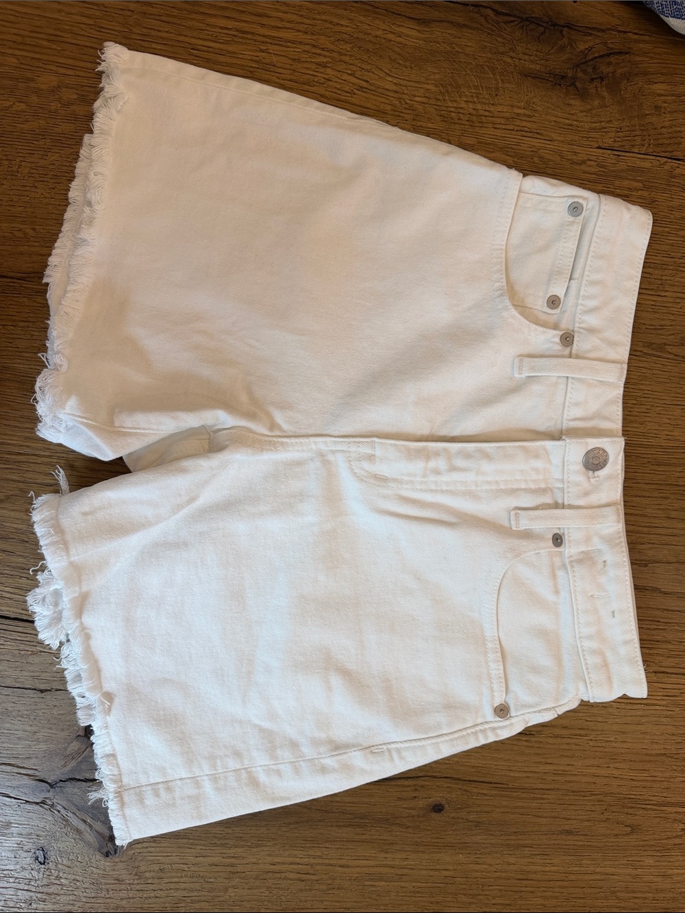 Madewell Curvy High-Rise Denim Shorts - White